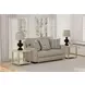 Chappy Linen Power Lay Flat Reclining 76" Loveseat