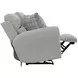 Chappy Linen Power Lay Flat Reclining 76" Loveseat