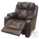 Challenger Palermo Chocolate Power Headrest Wall Hugger Big Mans Recliner