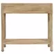 Como Natural Rectangular Console Table