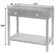 Como Natural Rectangular Console Table