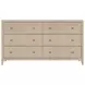 Dana Antique Taupe 6 Drawer Dresser
