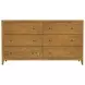 Dana Natural 6 Drawer Dresser