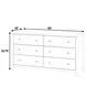 Dana Natural 6 Drawer Dresser