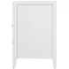 Dana Smooth White 2 Drawers Nightstand