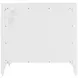 Dana Smooth White 2 Drawers Nightstand