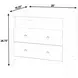 Dana Smooth White 2 Drawers Nightstand