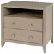 Dana Antique Taupe 2 Drawers Nightstand