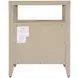 Dana Antique Taupe 2 Drawers Nightstand with Top Shelf