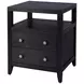 Dana Antique Coffee 2 Drawers Nightstand