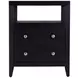 Dana Antique Coffee 2 Drawers Nightstand