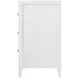 Dana Smooth White 3 Drawers Chest
