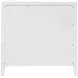 Dana Smooth White 3 Drawers Chest