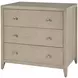 Dana Antique Taupe 3 Drawers Chest