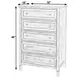 Flagstaff Desert Sand 5 Drawer Chest