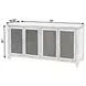 Flagstaff Desert Sand 4 Door Sideboard