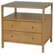 Mendel Light Oak 2 Drawer Open Nightstand