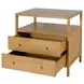 Mendel Light Oak 2 Drawer Open Nightstand