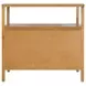 Mendel Light Oak 2 Drawer Open Nightstand