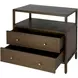 Mendel Walnut 2 Drawers Nightstand
