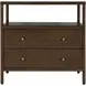 Mendel Walnut 2 Drawers Nightstand