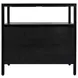 Mendel Black 2 Drawer Open 28" Nightstand