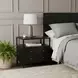 Mendel Black 2 Drawer Open 28" Nightstand