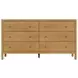 Mendel Light Oak 6 Drawer Dresser