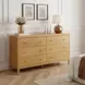 Mendel Light Oak 6 Drawer Dresser