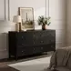 Mendel Black 6 Drawer Dresser
