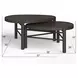 Hadleigh Black Coffee Bean Free Form Nesting Cocktail Table