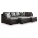 Helson Fossil 2 Piece Modular Sleeper Sectional with RAF Chaise