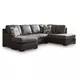 Helson Fossil 2 Piece Modular Sleeper Sectional with RAF Chaise
