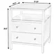 Mendel Black 2 Drawer Open Nightstand