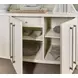 Melange White 3 Door Credenza