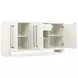 Melange White 3 Door Credenza