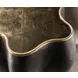 Melange Black and Gold Free Form End Table