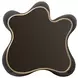 Melange Black and Gold Free Form End Table