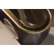 Melange Black and Gold 64" Glass Top Console Table