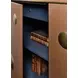 Melange Brown and Gold Upholstered 2 Door Hall Chest
