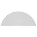 Melange White 44" Glass Top Demilune Console