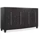 Melange Black 4 Door Credenza