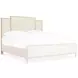 Melange Beige Upholstered Queen Panel Bed