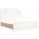 Melange Beige Upholstered Queen Panel Bed