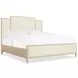 Melange Beige Upholstered Panel Bedroom Set