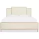 Melange Beige Upholstered Panel Bedroom Set