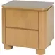 Genoa Light Oak 2 Drawers Nightstand