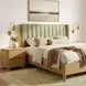 Genoa Light Oak 2 Drawers Nightstand