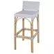 Serienna White and Gray Bar Stool