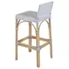 Serienna White and Gray Bar Stool